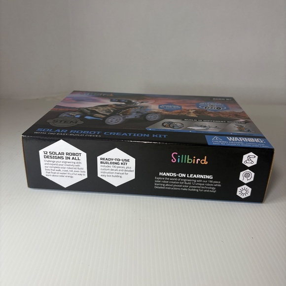 Sillbird STEM Solar Robot Creation Kit 190 Easy Build Pieces Building Kit NIB - Picture 7 of 8